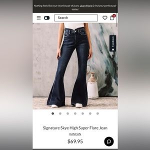 Kancan Skye High Super Flare jeans